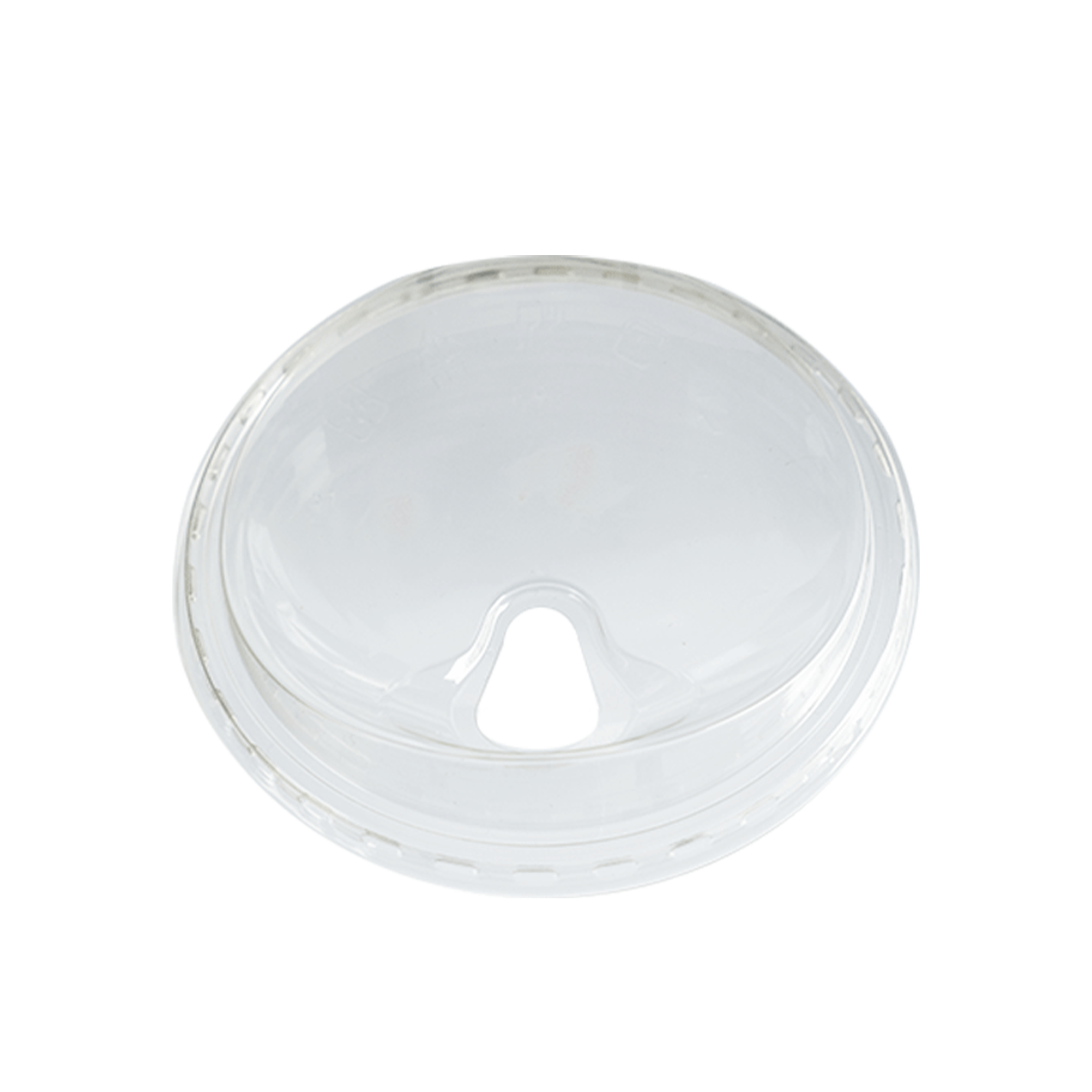 Tapa Sin Popote Compostable Transparente de 0.26 a 0.70 litros